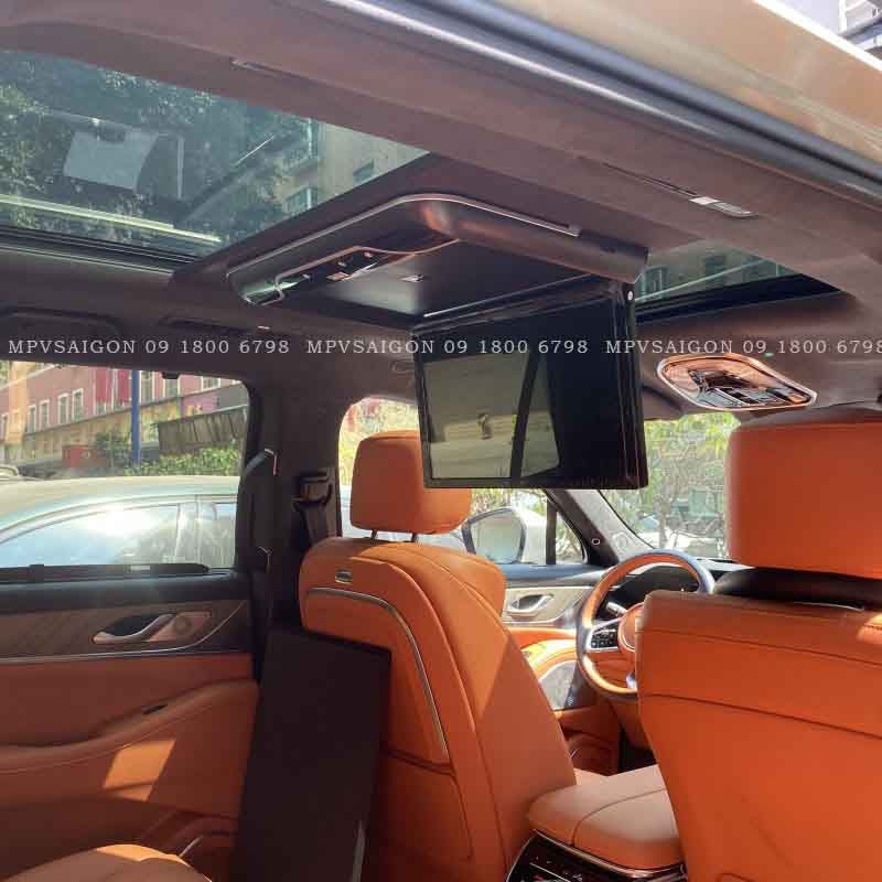 Màn hình trần Panorama cho xe cửa sổ trời toàn cảnh