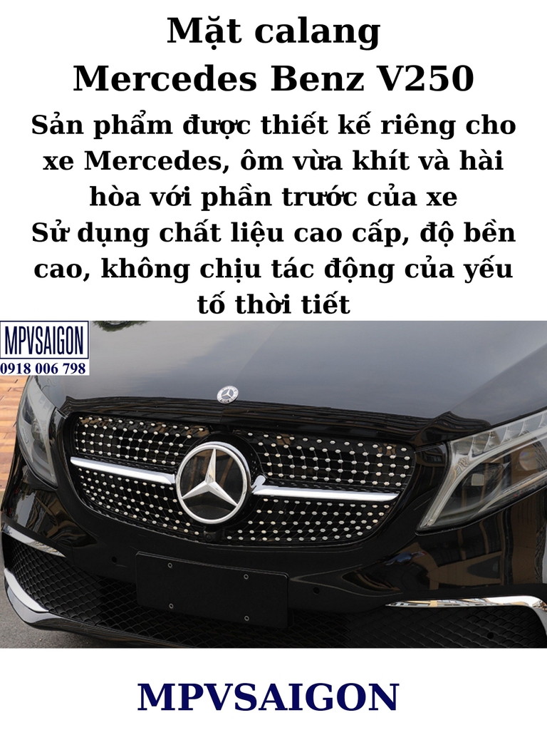 MẶT CALANG MERCEDES BENZ V250 ĐỘ