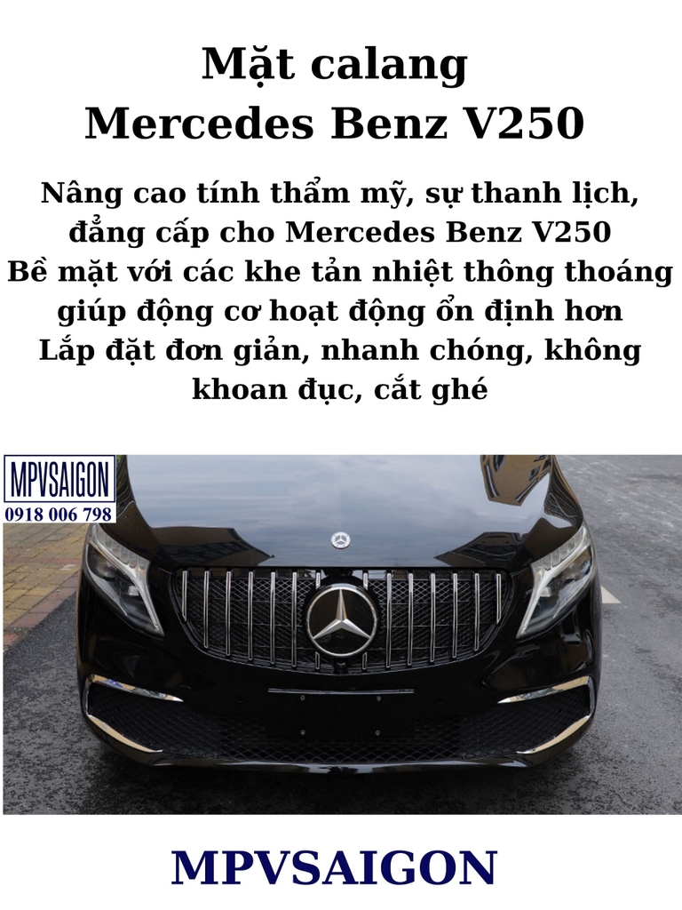 MẶT CALANG MERCEDES BENZ V250 ĐỘ