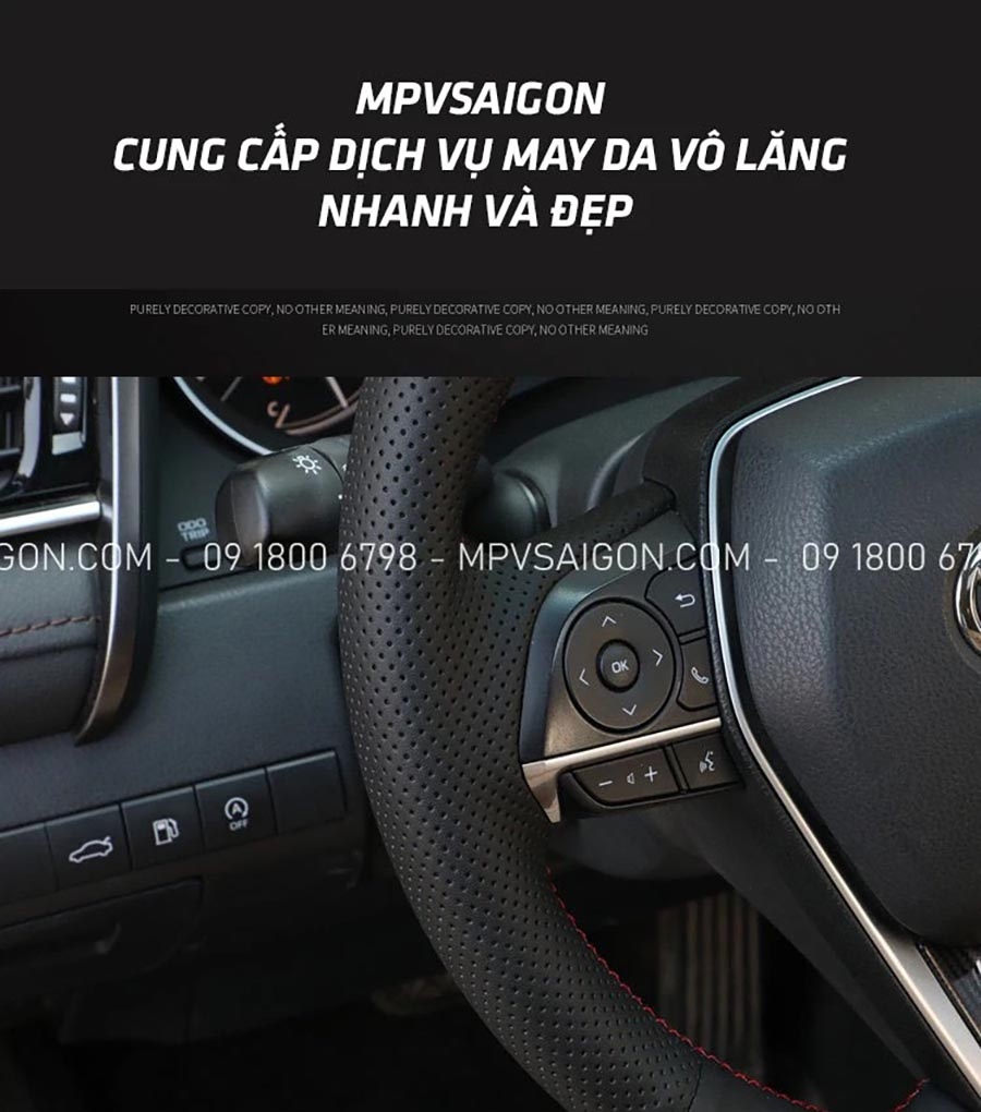 May da bọc da vô lăng Mercedes Benz da Nappa - da nhập cao cấp