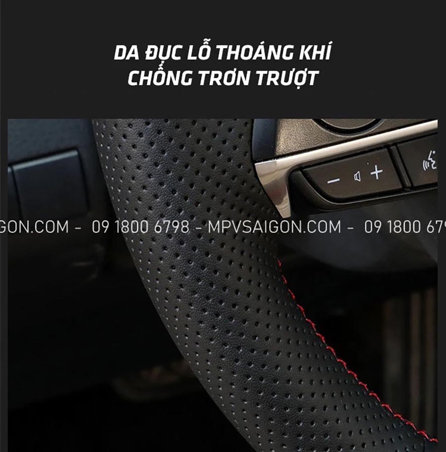 May da bọc da vô lăng Mercedes Benz da Nappa - da nhập cao cấp