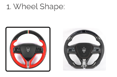 May da - Bọc da vô lăng xe Maserati