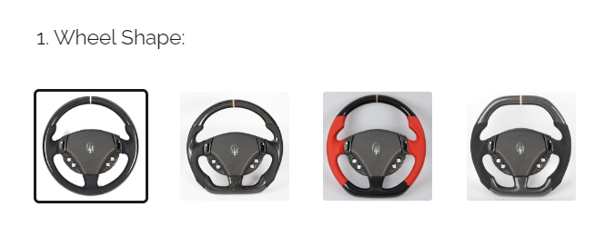 May da - Bọc da vô lăng xe Maserati