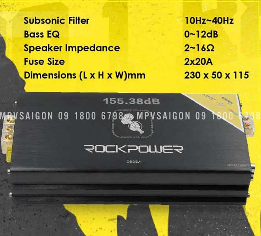 Mono Amplifier Rockpower R800.1