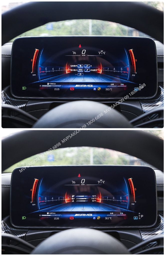 Nâng cấp bảng đồng hồ điện tử Instrument Panel C class C200 C300 GLC 2022~2023