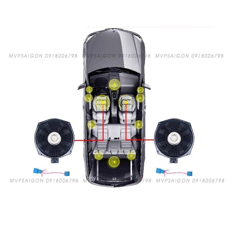 Nâng cấp bộ 5 loa ốp cửa Treble Tweeter điều khiến trung tâm BMW G30 G31