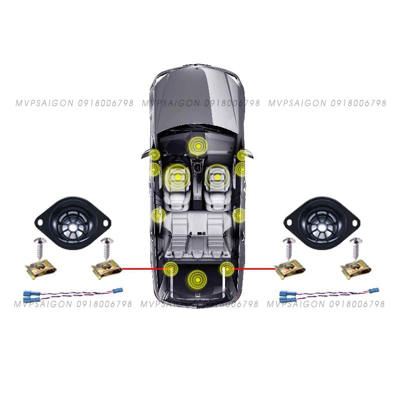 Nâng cấp bộ 5 loa ốp cửa Treble Tweeter điều khiến trung tâm BMW G30 G31