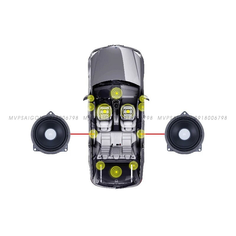 Nâng cấp bộ 5 loa ốp cửa Treble Tweeter điều khiến trung tâm BMW G30 G31