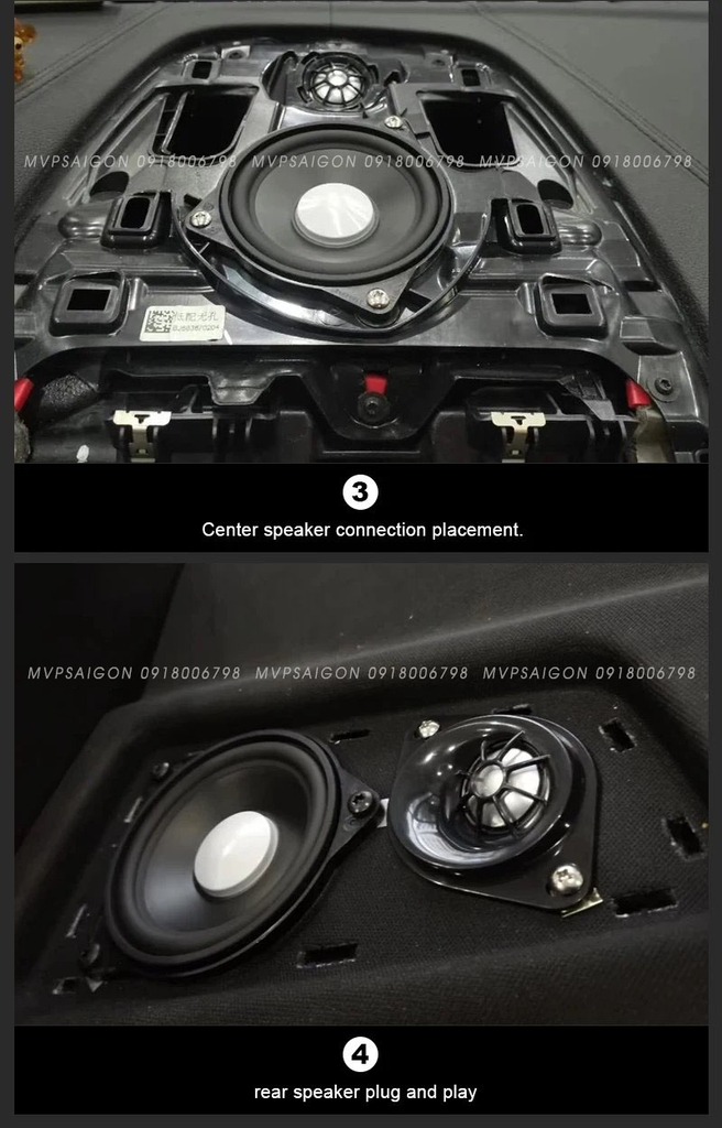 Nâng cấp bộ 5 loa ốp cửa Treble Tweeter điều khiến trung tâm BMW G30 G31