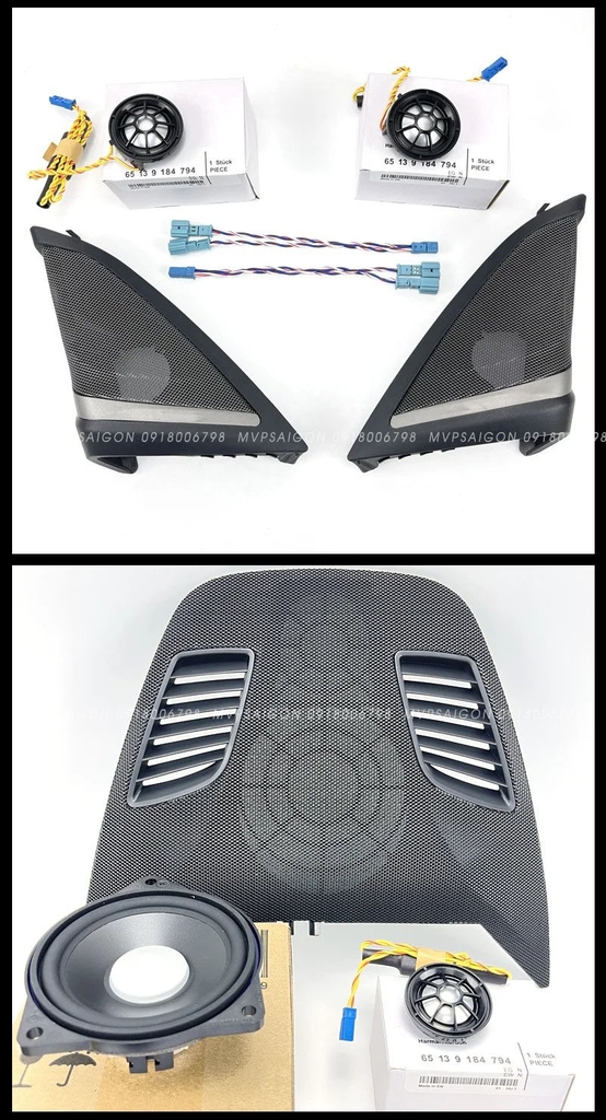 Nâng cấp bộ 5 loa ốp cửa Treble Tweeter điều khiến trung tâm BMW G30 G31