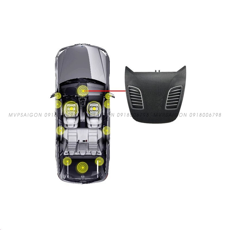 Nâng cấp bộ 5 loa ốp cửa Treble Tweeter điều khiến trung tâm BMW G30 G31