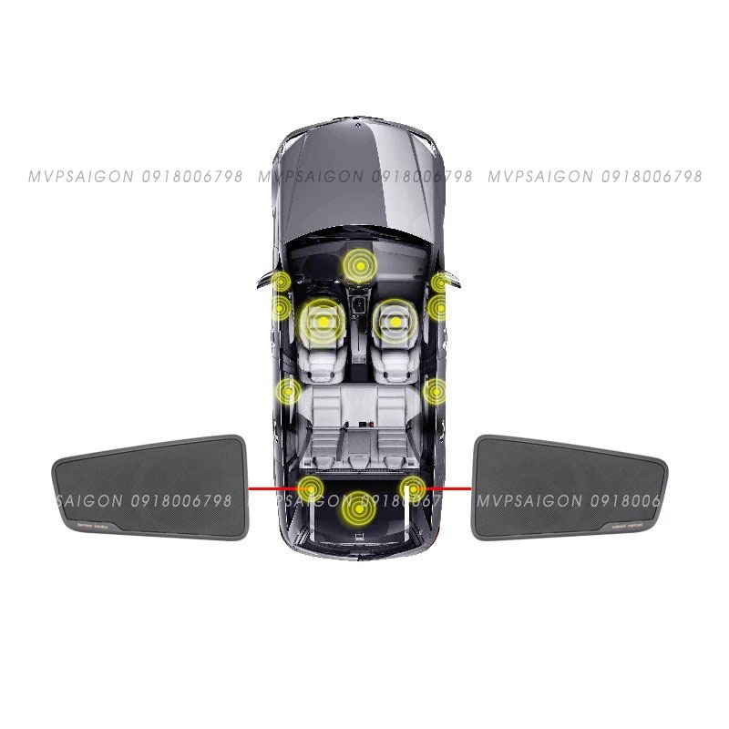 Nâng cấp bộ 5 loa ốp cửa Treble Tweeter điều khiến trung tâm BMW G30 G31