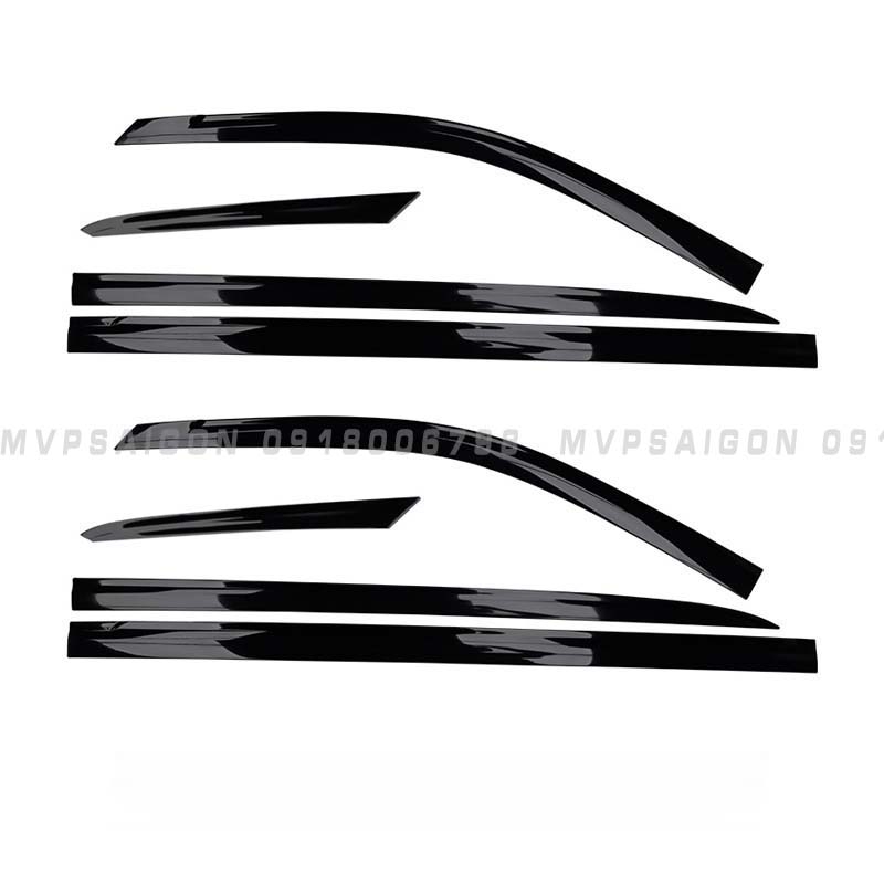 Nâng cấp bộ nẹp chân kính Benz V250 chrome và titan