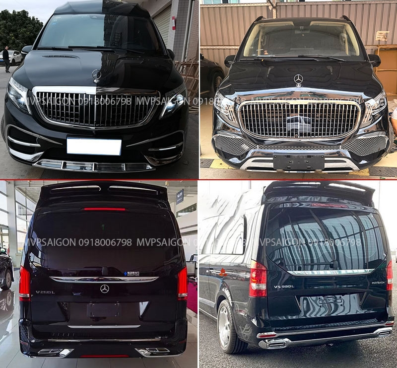 Nâng cấp body Kit Vito V250 V-class lên bản Triumph Maybach