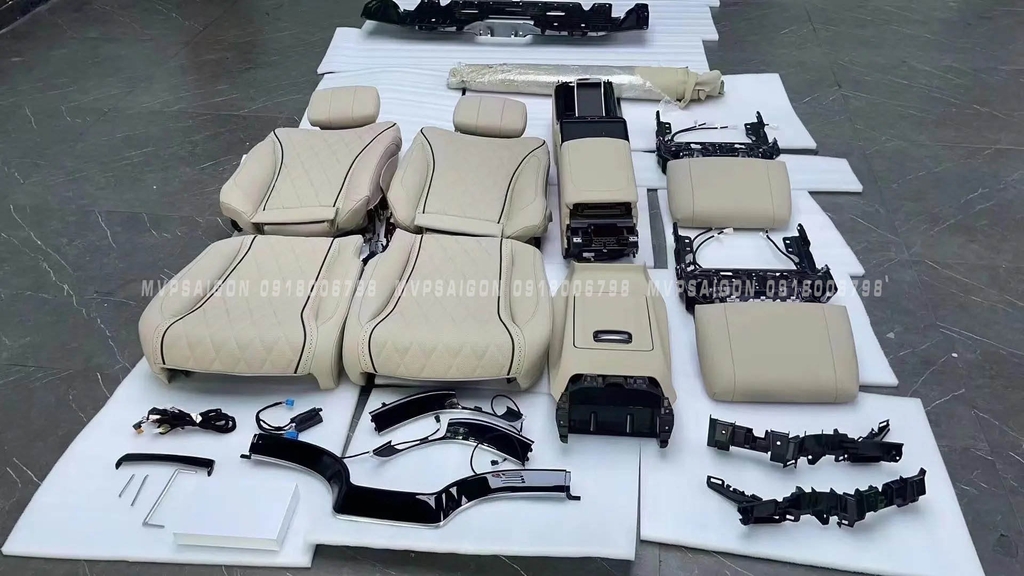 Nâng cấp con ngựa giữa Benz S400 S450 W222 5 chỗ thành 4 chỗ