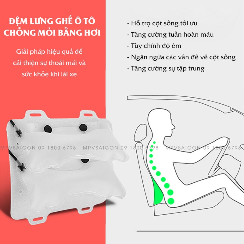 Nâng cấp đệm lưng ghế chống mỏi