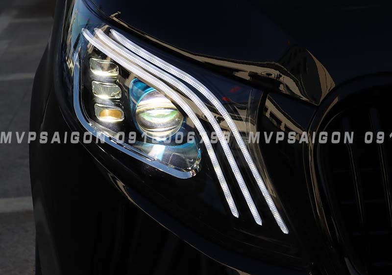 Nâng cấp đèn trước - headlight Mercedes Benz V250 2024 mẫu mới nhất