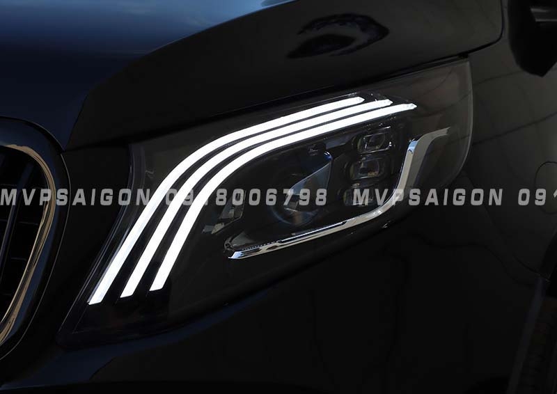 Nâng cấp đèn trước - headlight Mercedes Benz V250 2024 mẫu mới nhất