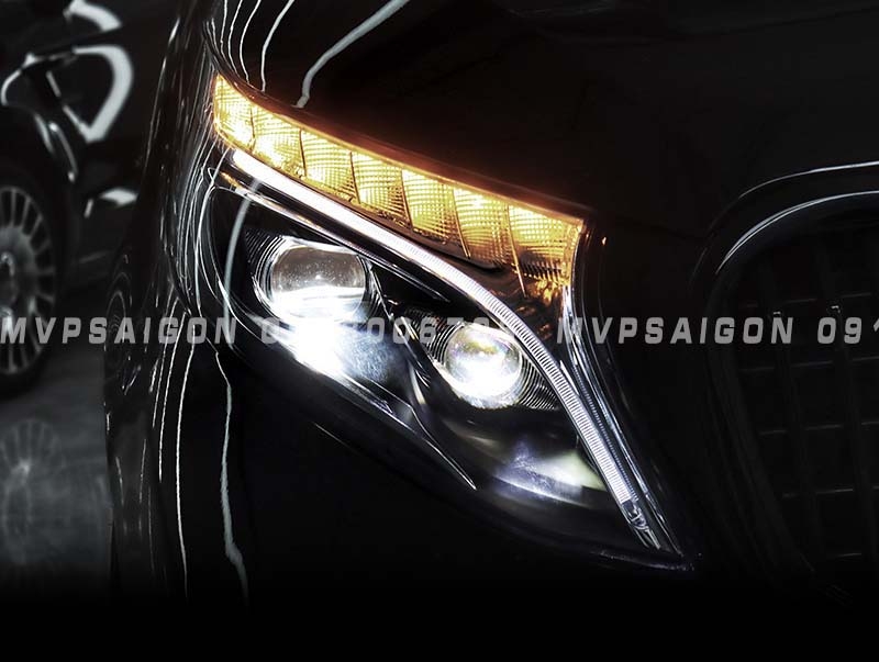 Nâng cấp đèn trước - headlight Mercedes Benz V250 2024 mẫu mới nhất