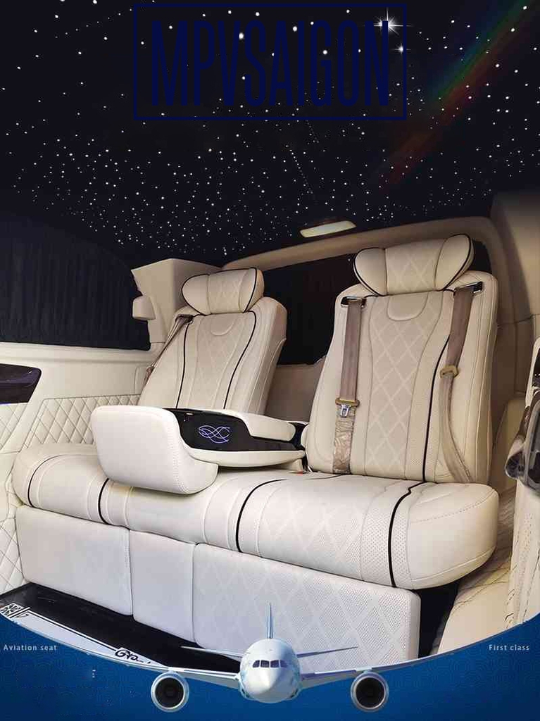 Nâng cấp ghế Limousine Mercedes V250 mẫu Alphard