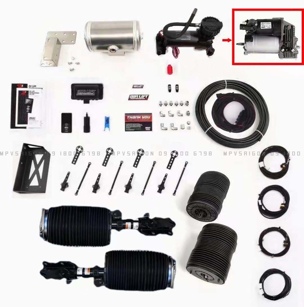 Nâng cấp hệ thống phuộc hơi nâng hạ tuỳ chỉnh Mercedes Benz V250: hướng dẫn chi tiết năm 2025