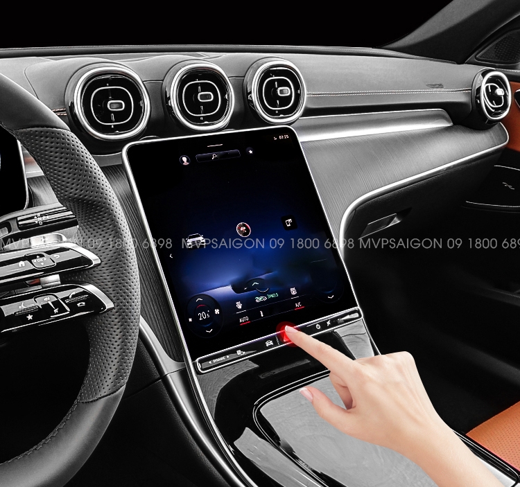 Nâng cấp LED cổng dây đai an toàn Benz C200 C260 C300 GLC 2022 2023 mới nhất 2026