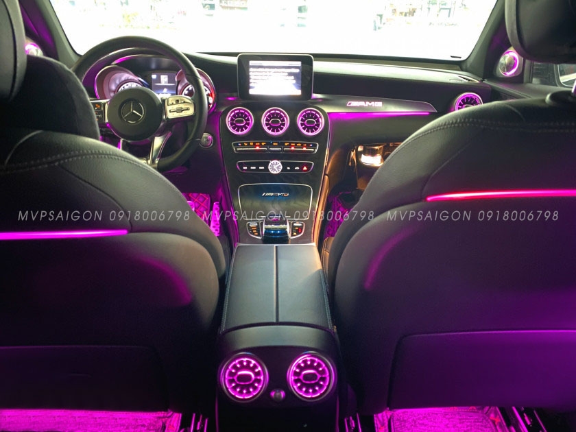 Nâng cấp Led viền nội thất 64 màu GLC, C Class (C200, C250, C300, GLC 200, GLC250, GLC300)