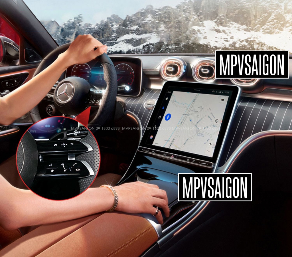 Nâng cấp màn hình Android Car Play Mercedes Benz C-class GLC 2022~2023 mới nhất 2026