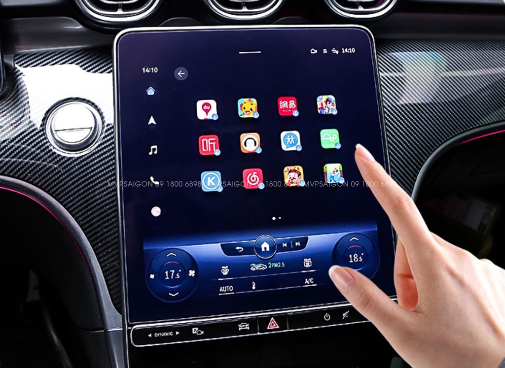 Nâng cấp màn hình Android Car Play Mercedes Benz C-class GLC 2022~2023 mới nhất 2026