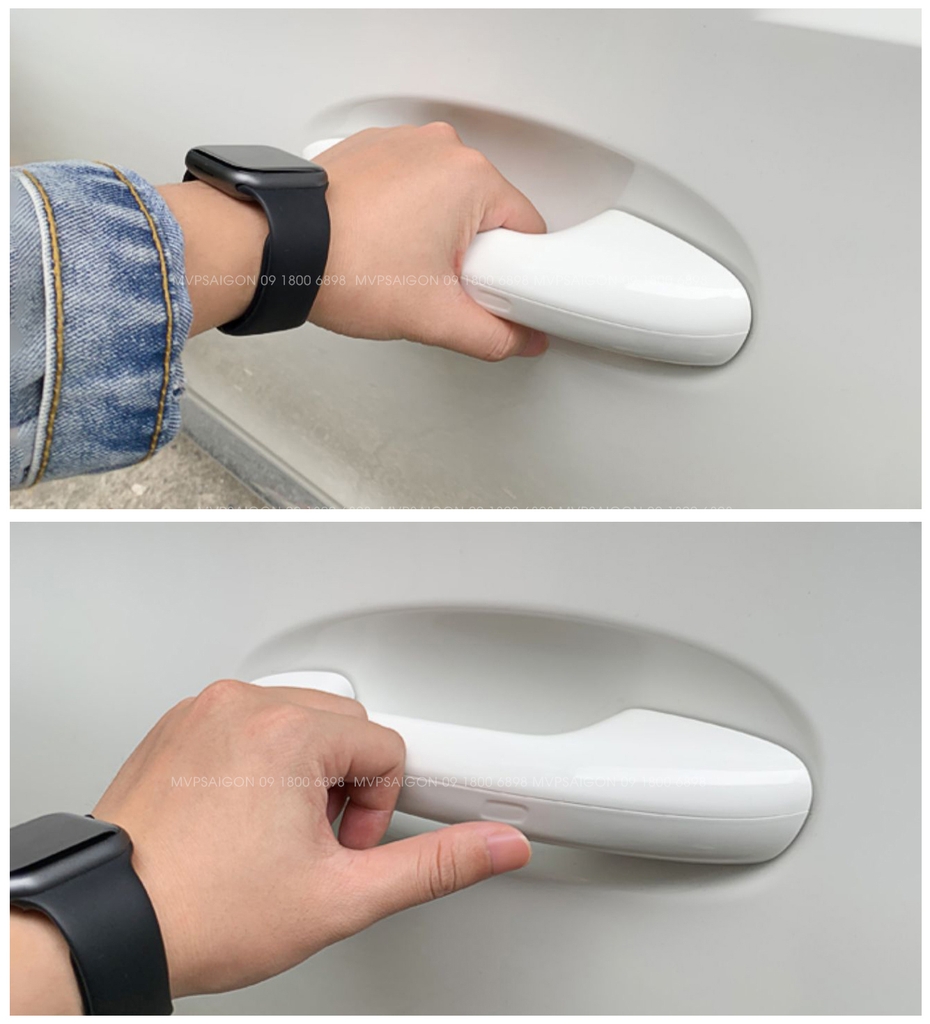 Nâng cấp tay nắm cửa Keyless go Mercedes Benz C Class GLC C200 C300 đời 2022-2023