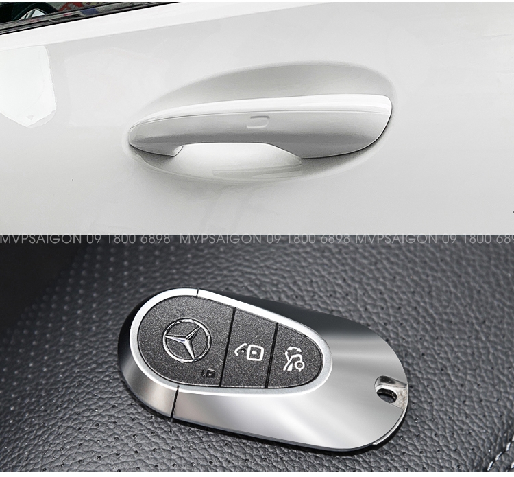Nâng cấp tay nắm cửa Keyless go Mercedes Benz C Class GLC C200 C300 đời 2022-2023