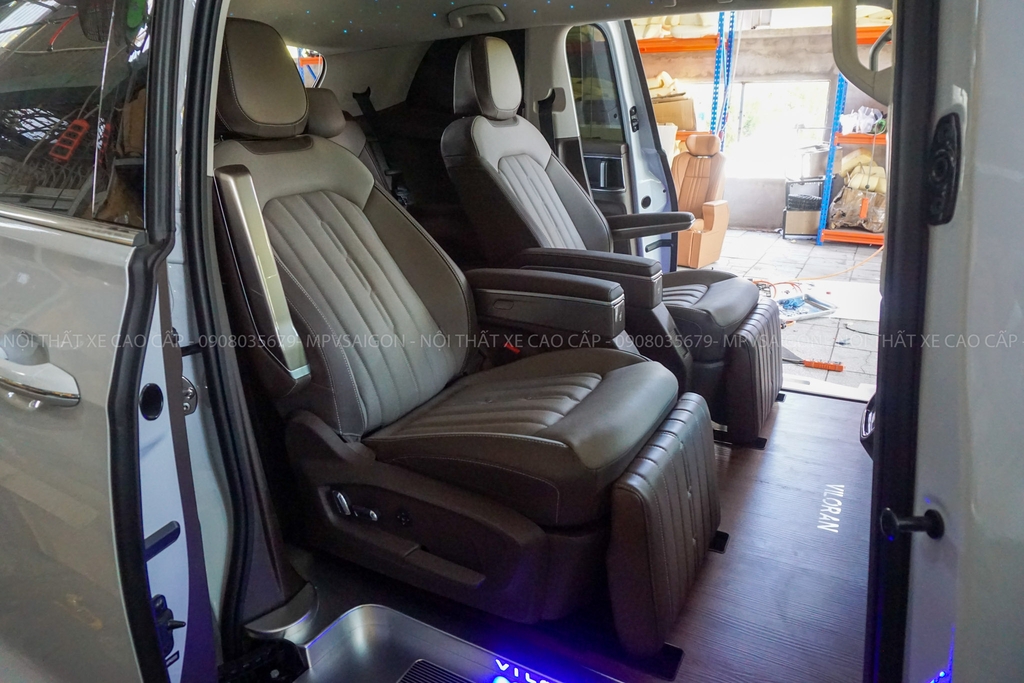 Độ nâng chân chỉnh điện ghế Viloran Premium