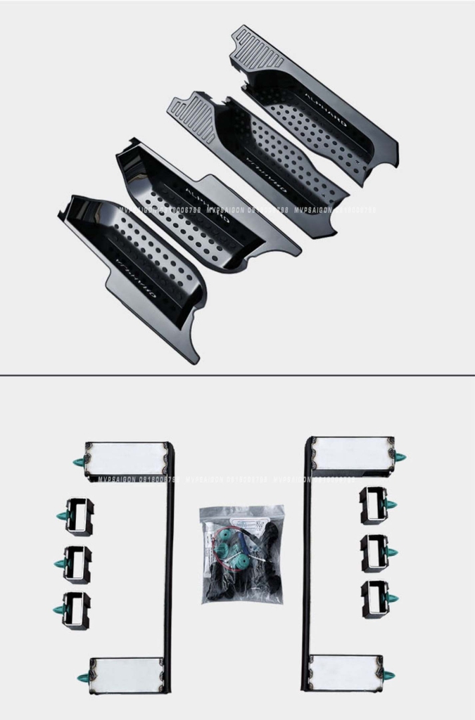 Ốp bậc lên xuống hợp kim nhôm dành cho Toyota Alphard