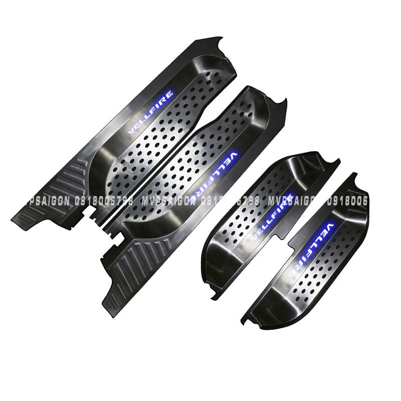 Ốp bậc lên xuống hợp kim nhôm dành cho Toyota Alphard