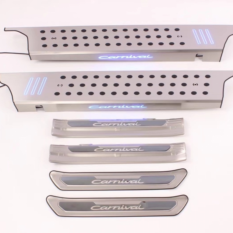 Ốp bệ bước chân ốp bậc lên xuống KIA Carnival 2024 2025 7 chỗ 8 chỗ