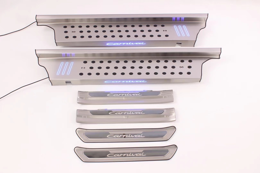 Ốp bệ bước chân ốp bậc lên xuống KIA Carnival 2024 2025 7 chỗ 8 chỗ