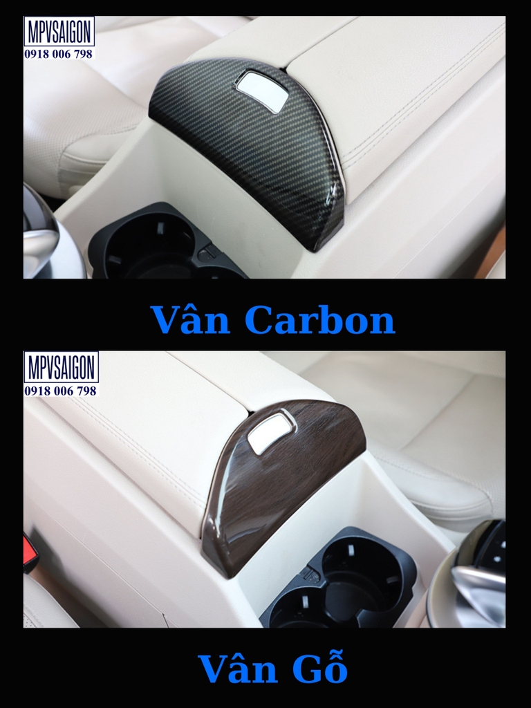 Ốp carbon, ốp vân gỗ 15 chi tiết nội thất Mercedes Benz V250