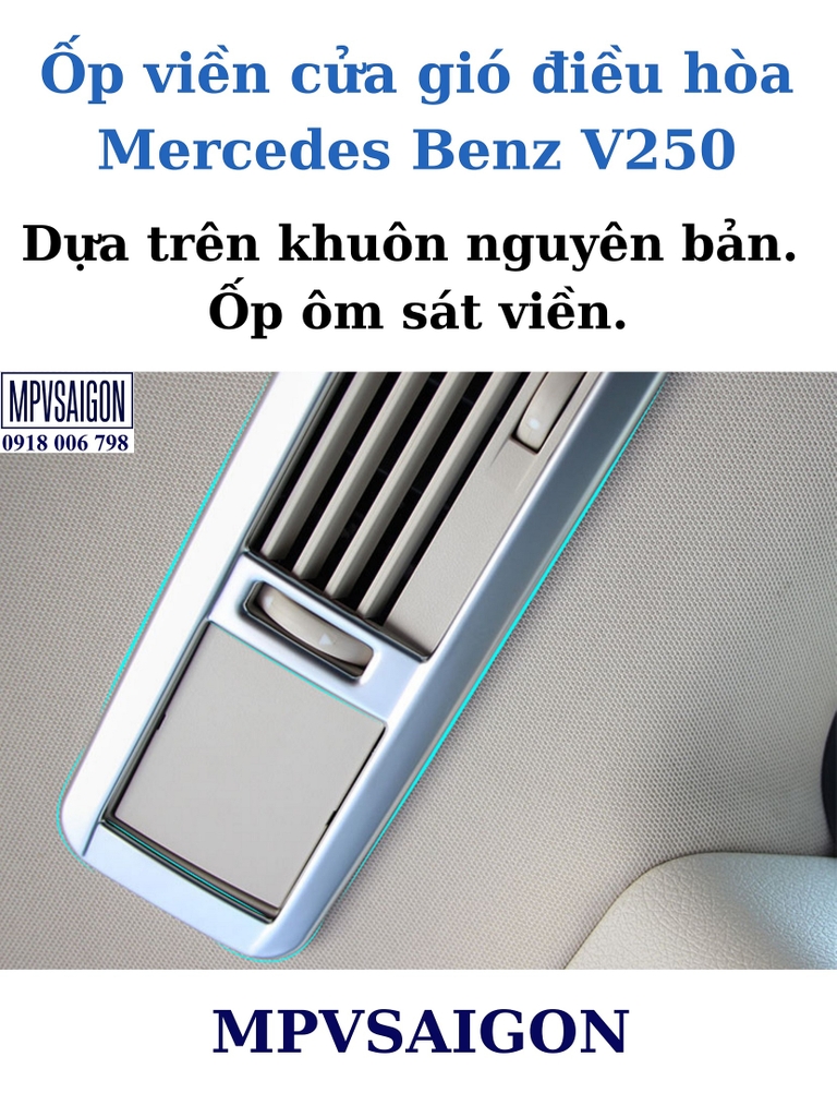 Ốp cửa gió điều hòa Mercedes Benz V250