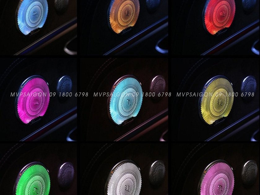 Ốp Loa Burmester Led 64 Màu Cho Xe Mercedes-Benz C-Class, GLC-Class, E-Class