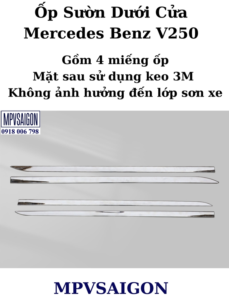 Ốp sườn cửa Mercedes Benz V250