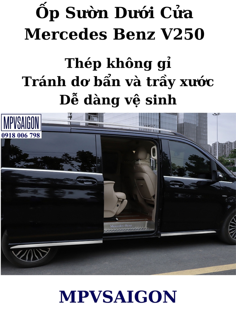 Ốp sườn cửa Mercedes Benz V250