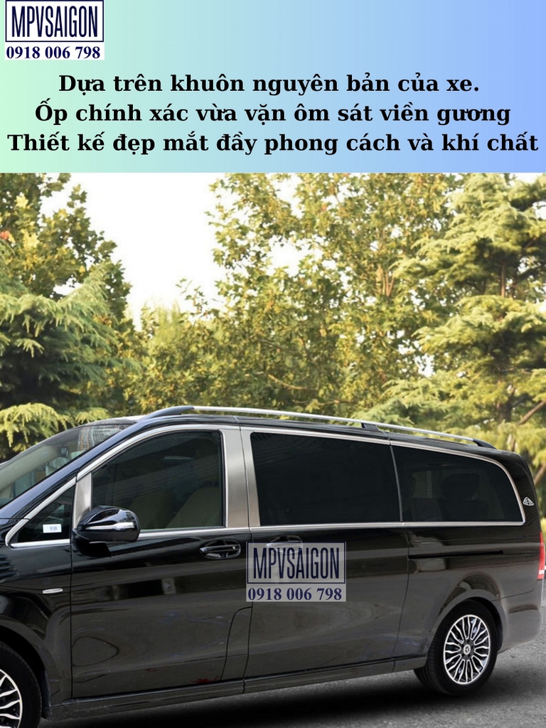Ốp viền chân kính dành riêng Mercedes V250