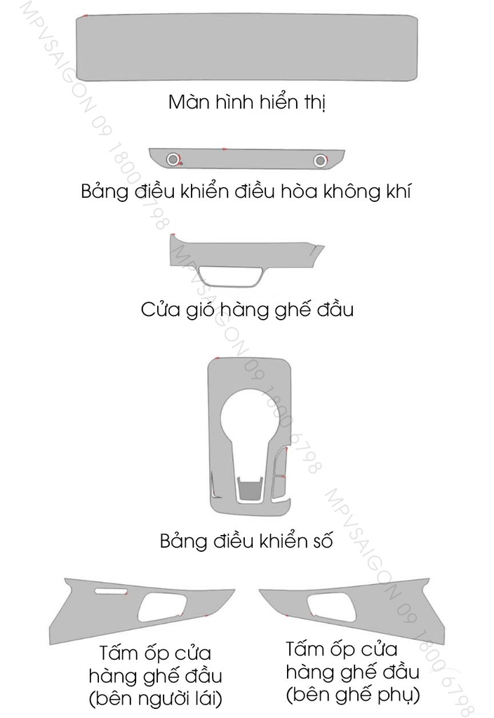 PPF bảo vệ nội thất New Kia Carnival 2024 2025