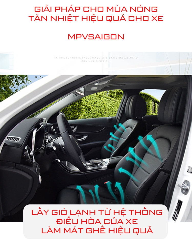 Quạt gió làm mát ghế xe Benz C E S GLC GLS