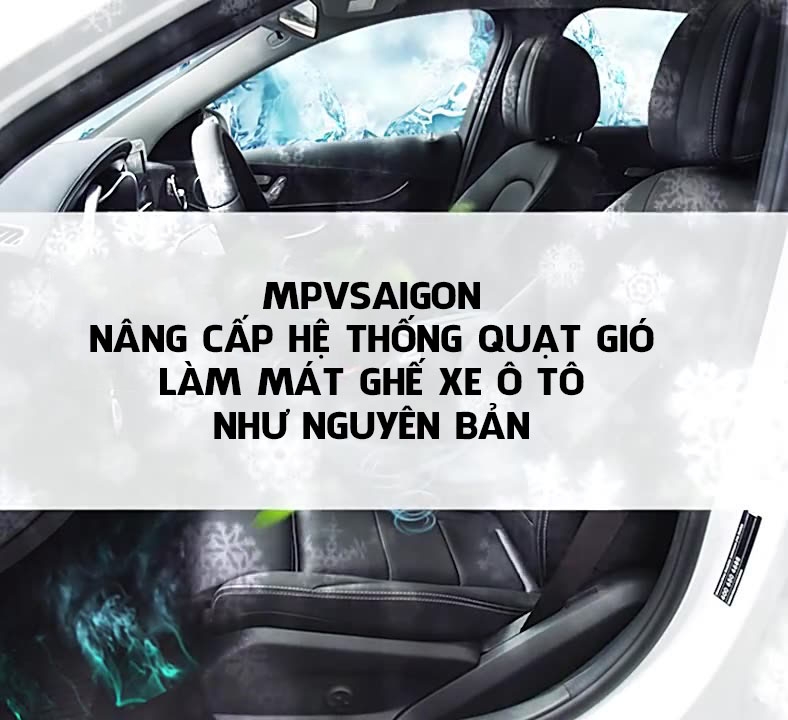 Quạt gió làm mát ghế xe Benz C E S GLC GLS