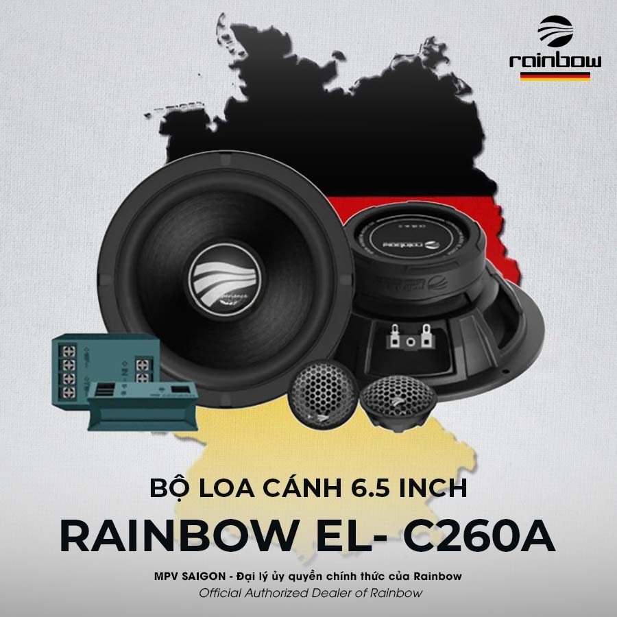Bộ loa lắp cánh cửa Rainbow EL- C260A 6.5 inch