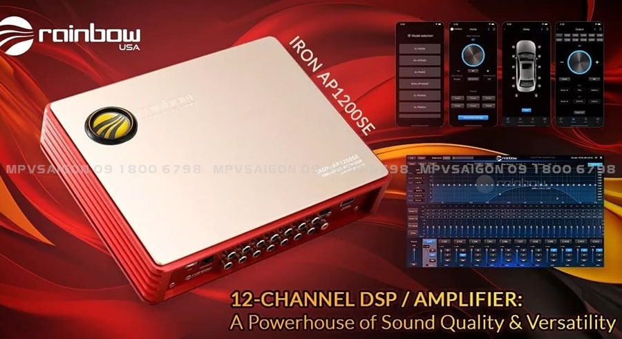 Rainbow Iron - AP1200SE -12 kênh DSP Amplifier