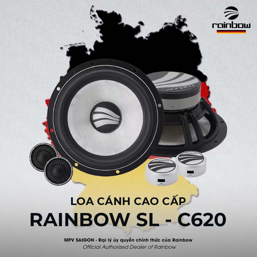 Loa lắp cánh cửa ô tô Rainbow SL - C620
