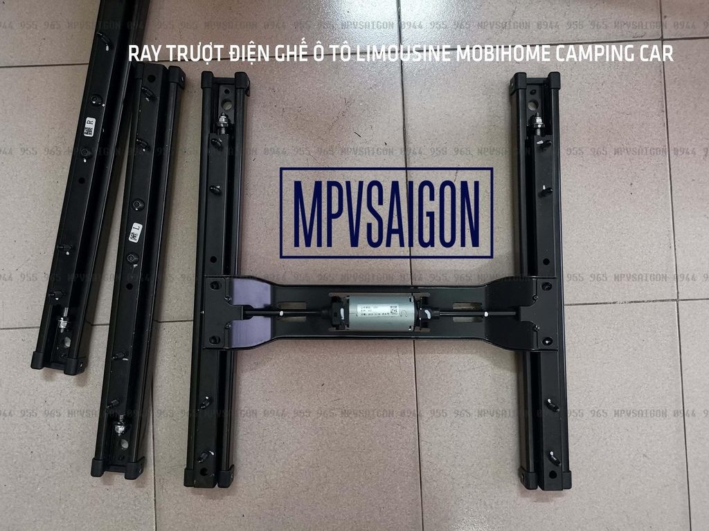 Ray trượt điện 12V Motor giữa (Ray ngắn)