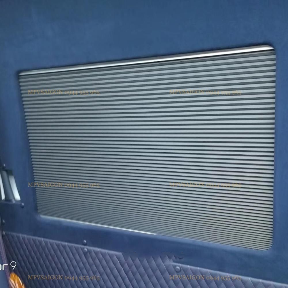 Rèm xếp rèm tổ ong rèm khung nhôm cao cấp xe khách Limousine Transit Solati County TB85 Universe